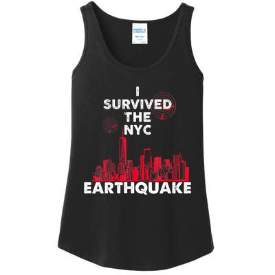 I Survived Nyc Earthquake 2024 Ladies Essential Tank