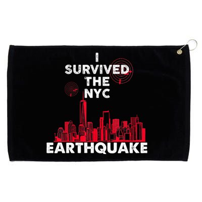 I Survived Nyc Earthquake 2024 Grommeted Golf Towel