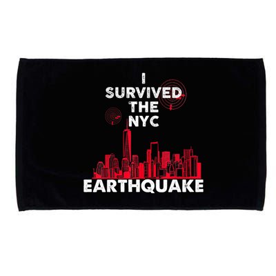 I Survived Nyc Earthquake 2024 Microfiber Hand Towel