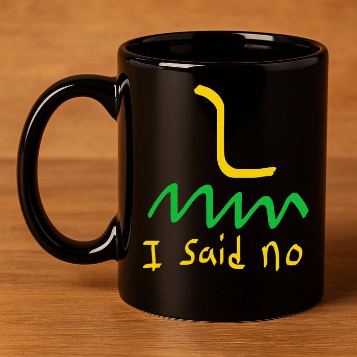 I Said No 1776 Conservative Libertarian Freedom Gadsden Flag 11oz C Handle Ceramic Mug