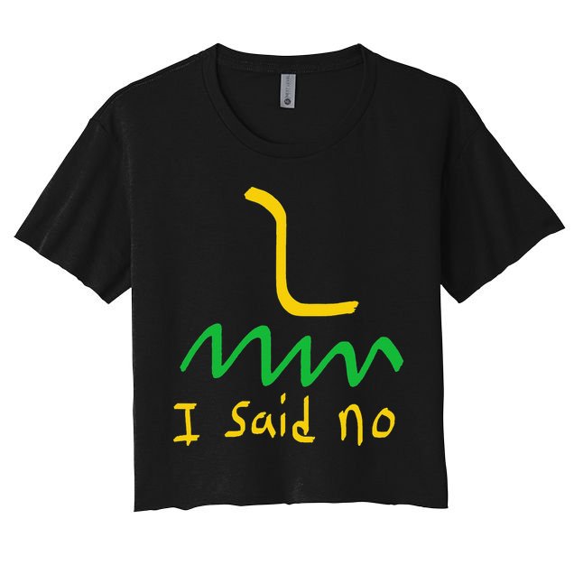 I Said No 1776 Conservative Libertarian Freedom Gadsden Flag Crop Top