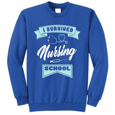 I Survived Nursing School Nursing Medical Nurse Gift Sweatshirt