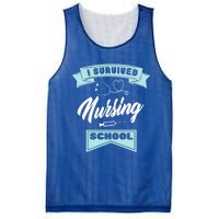 I Survived Nursing School Nursing Medical Nurse Gift Mesh Reversible Basketball Jersey Tank