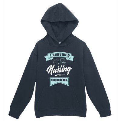 I Survived Nursing School Nursing Medical Nurse Gift Urban Pullover Hoodie