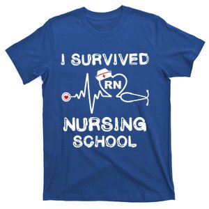 I Survived Nursing School Rn Stethoscope Nurse Graduation Gift T-Shirt