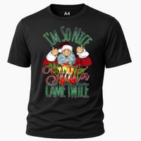 IM So Nice Santa Came Twice Ugly Christmas Cooling Performance Crew T-Shirt