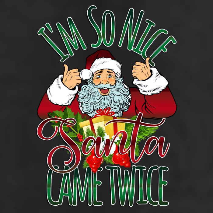 IM So Nice Santa Came Twice Ugly Christmas Adult Drive Performance Visor