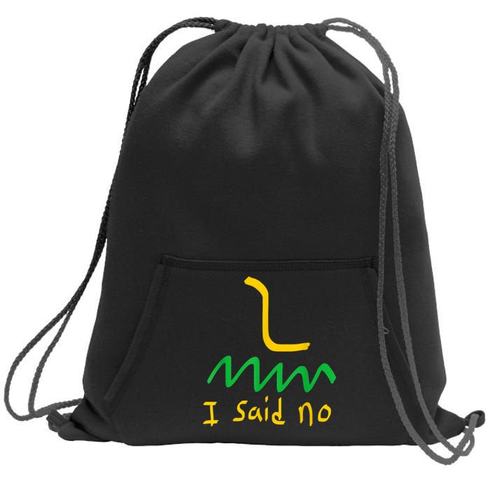 I Said No 1776 Conservative Libertarian Freedom Gadsden Flag Sweatshirt Cinch Pack Bag