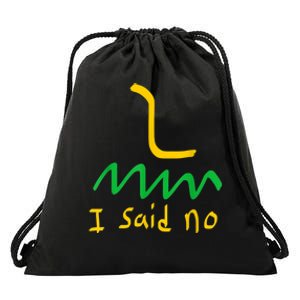 I Said No 1776 Conservative Libertarian Freedom Gadsden Flag Drawstring Bag