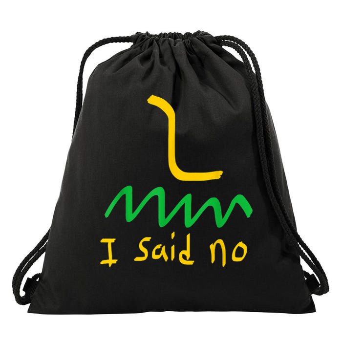 I Said No 1776 Conservative Libertarian Freedom Gadsden Flag Drawstring Bag