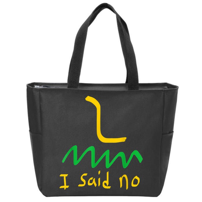 I Said No 1776 Conservative Libertarian Freedom Gadsden Flag Zip Tote Bag