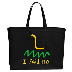 I Said No 1776 Conservative Libertarian Freedom Gadsden Flag Cotton Canvas Jumbo Tote