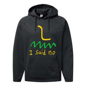 I Said No 1776 Conservative Libertarian Freedom Gadsden Flag Performance Fleece Hoodie