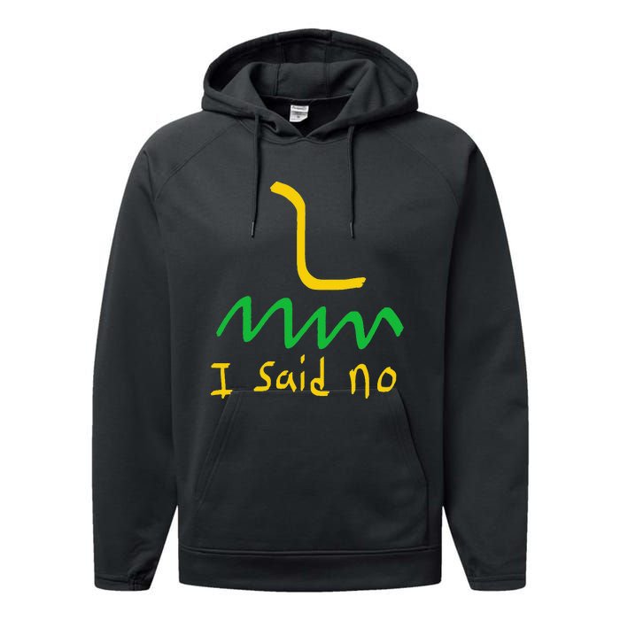 I Said No 1776 Conservative Libertarian Freedom Gadsden Flag Performance Fleece Hoodie