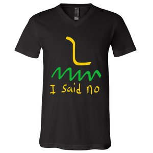 I Said No 1776 Conservative Libertarian Freedom Gadsden Flag V-Neck T-Shirt