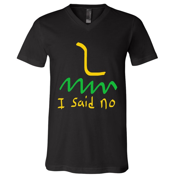 I Said No 1776 Conservative Libertarian Freedom Gadsden Flag V-Neck T-Shirt