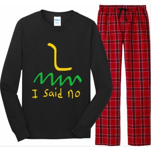 I Said No 1776 Conservative Libertarian Freedom Gadsden Flag Long Sleeve Pajama Set