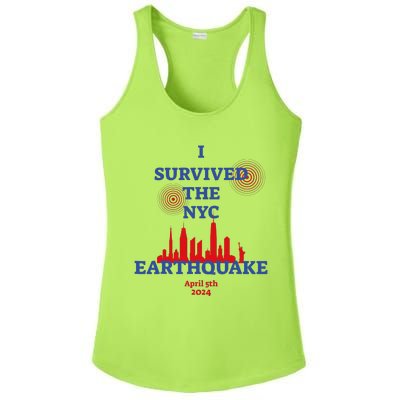 I Survived Nyc Earthquake 2024 Ladies PosiCharge Competitor Racerback Tank