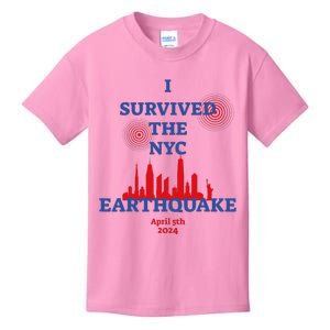 I Survived Nyc Earthquake 2024 Kids T-Shirt