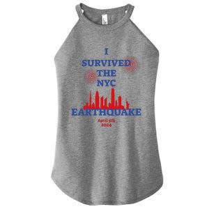 I Survived Nyc Earthquake 2024 Women’s Perfect Tri Rocker Tank