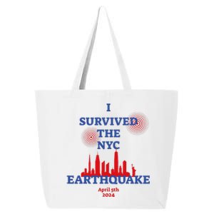 I Survived Nyc Earthquake 2024 25L Jumbo Tote