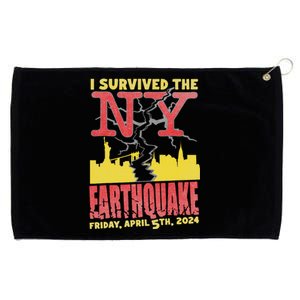 I Survived Nyc Earthquake 2024 Grommeted Golf Towel