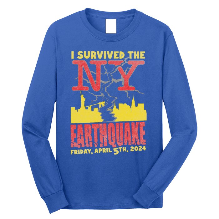 I Survived Nyc Earthquake 2024 Long Sleeve Shirt