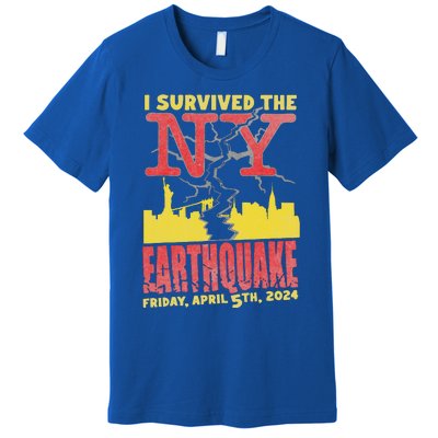 I Survived Nyc Earthquake 2024 Premium T-Shirt