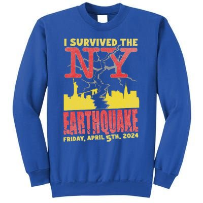 I Survived Nyc Earthquake 2024 Tall Sweatshirt