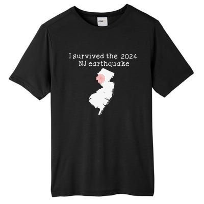 I Survived Nj Earthquake 2024 Tall Fusion ChromaSoft Performance T-Shirt