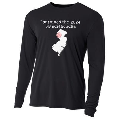 I Survived Nj Earthquake 2024 Cooling Performance Long Sleeve Crew