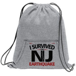 I Survived Nj Earthquake 2024 Sweatshirt Cinch Pack Bag