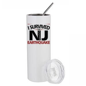 I Survived Nj Earthquake 2024 Stainless Steel Tumbler