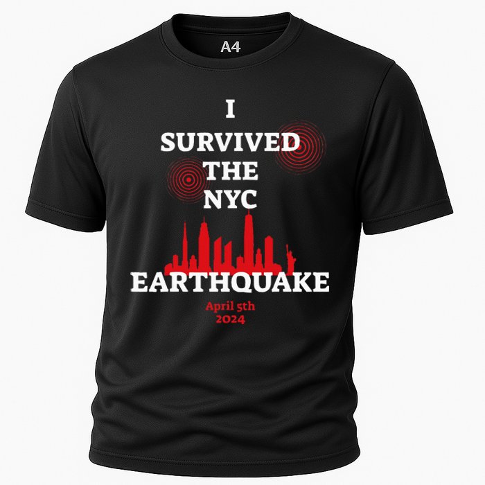 I Survived Nyc Earthquake 2024 Cooling Performance Crew T-Shirt