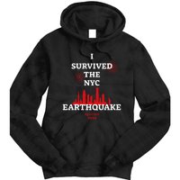 I Survived Nyc Earthquake 2024 Tie Dye Hoodie