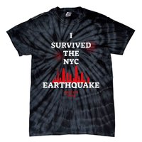 I Survived Nyc Earthquake 2024 Tie-Dye T-Shirt