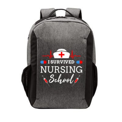 I Survived Nursing School Gift Vector Backpack