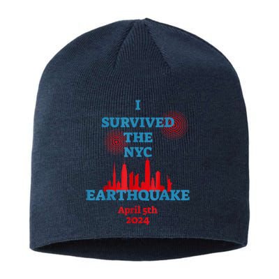 I Survived Nyc Earthquake April 5th 2024 East Coast Sustainable Beanie