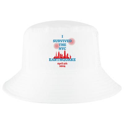 I Survived Nyc Earthquake April 5th 2024 East Coast Cool Comfort Performance Bucket Hat