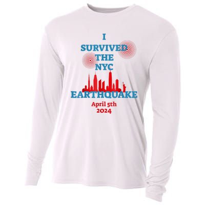 I Survived Nyc Earthquake April 5th 2024 East Coast Cooling Performance Long Sleeve Crew