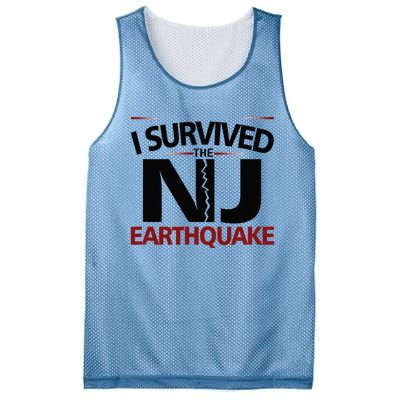 I Survived Nj Earthquake 2024 Mesh Reversible Basketball Jersey Tank