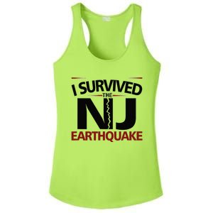 I Survived Nj Earthquake 2024 Ladies PosiCharge Competitor Racerback Tank