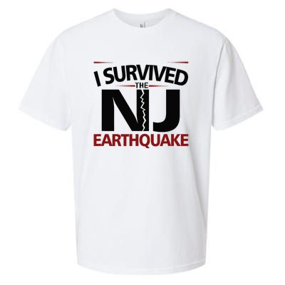 I Survived Nj Earthquake 2024 Sueded Cloud Jersey T-Shirt