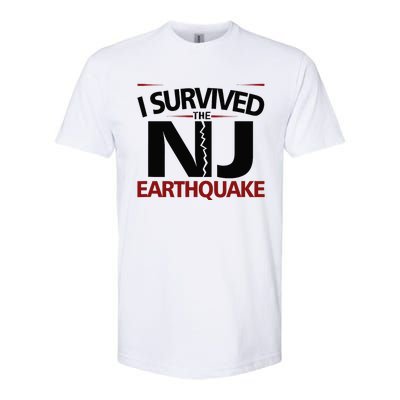 I Survived Nj Earthquake 2024 Softstyle CVC T-Shirt