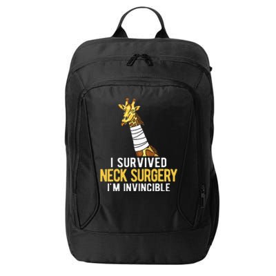 I Survived Neck Surgery City Backpack