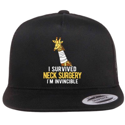 I Survived Neck Surgery Flatbill Hat