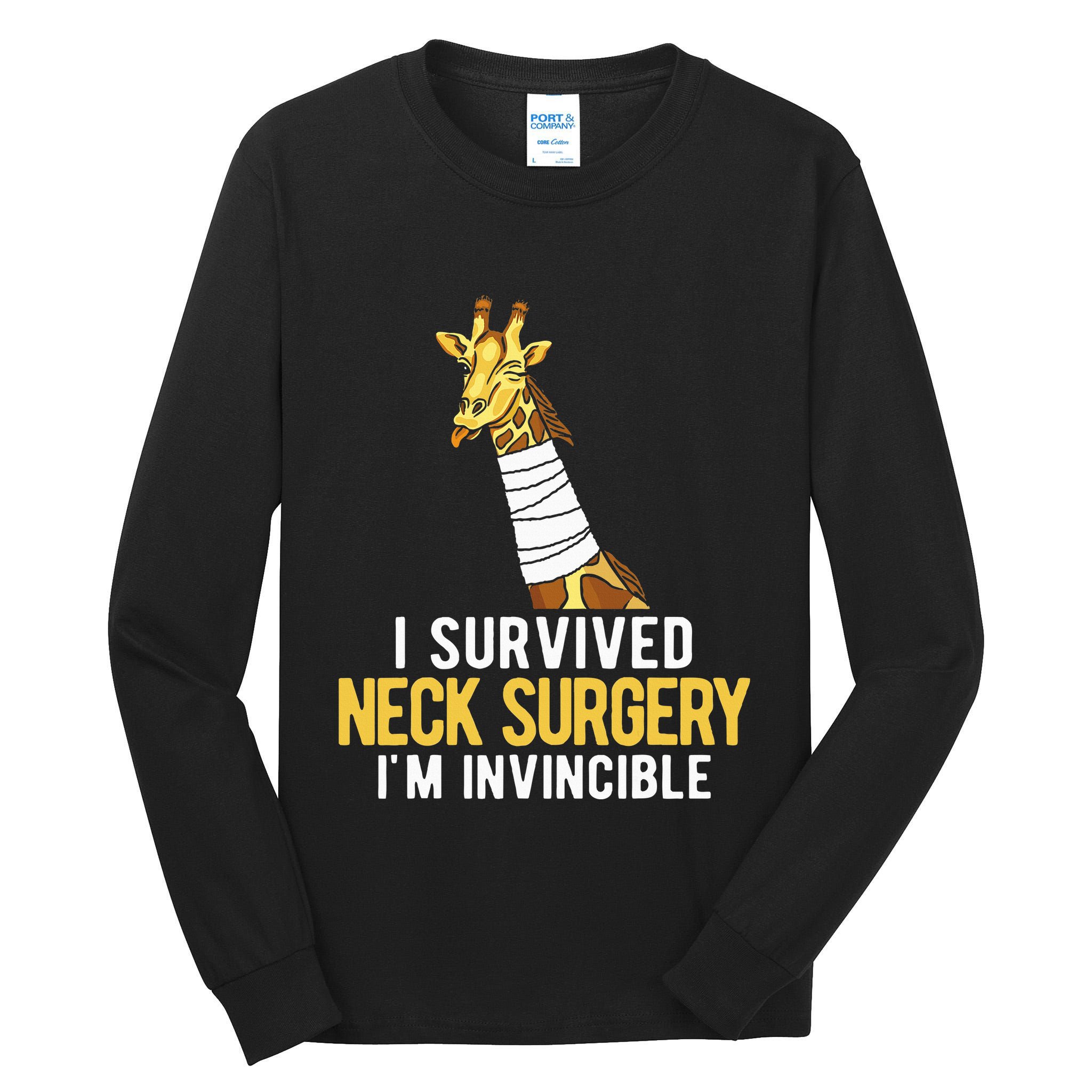 I Survived Neck Surgery Tall Long Sleeve T-Shirt