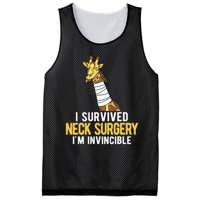 I Survived Neck Surgery Mesh Reversible Basketball Jersey Tank