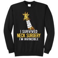 I Survived Neck Surgery Tall Sweatshirt