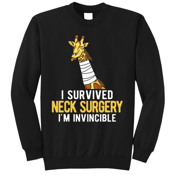 I Survived Neck Surgery Tall Sweatshirt